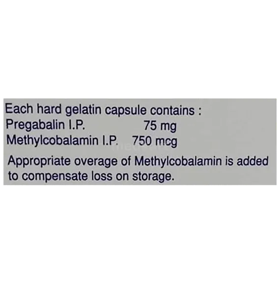 pregaba m 75mg capsule 15's